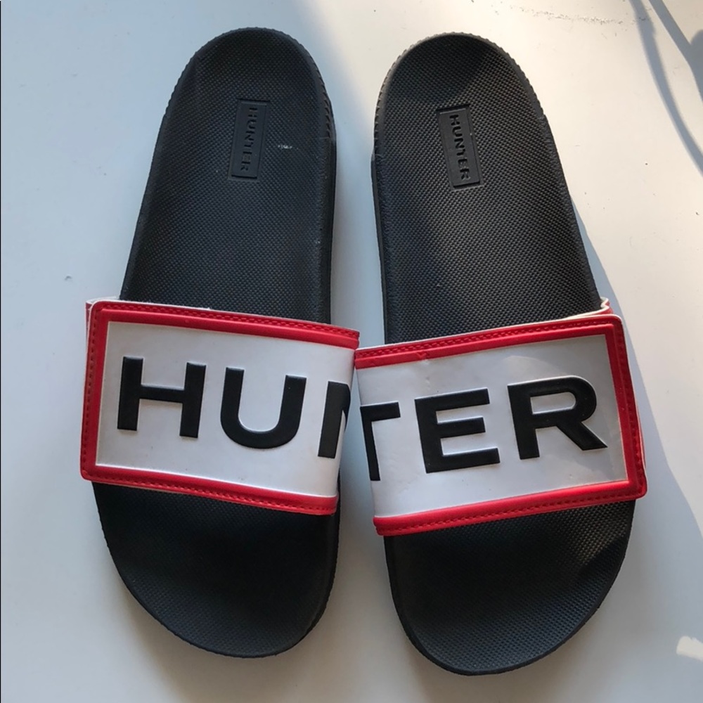 Hunter slide sandals